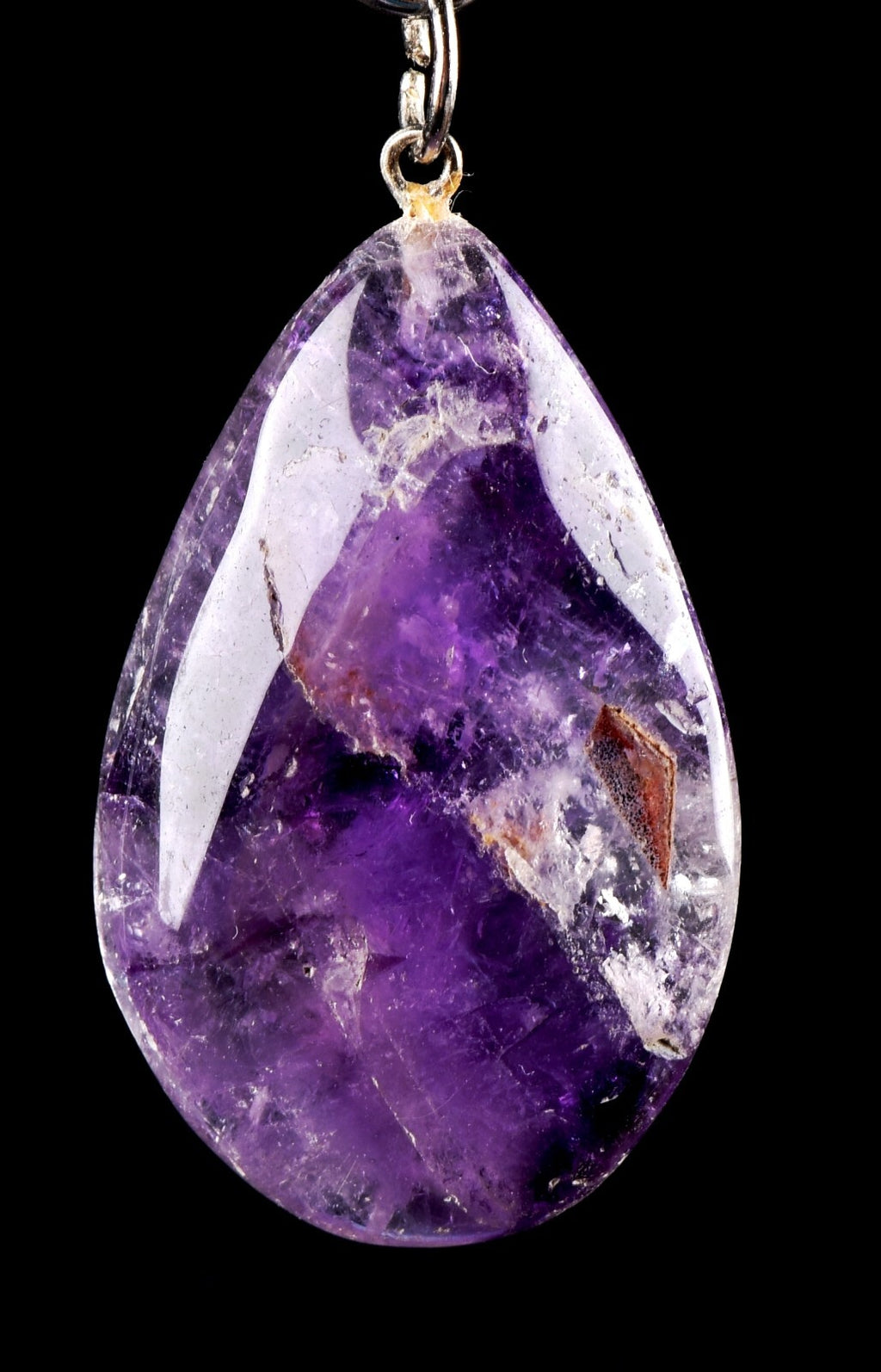 Amethyst chevron pendant cell regeneration,detoxification ,sleep disorder  #7373