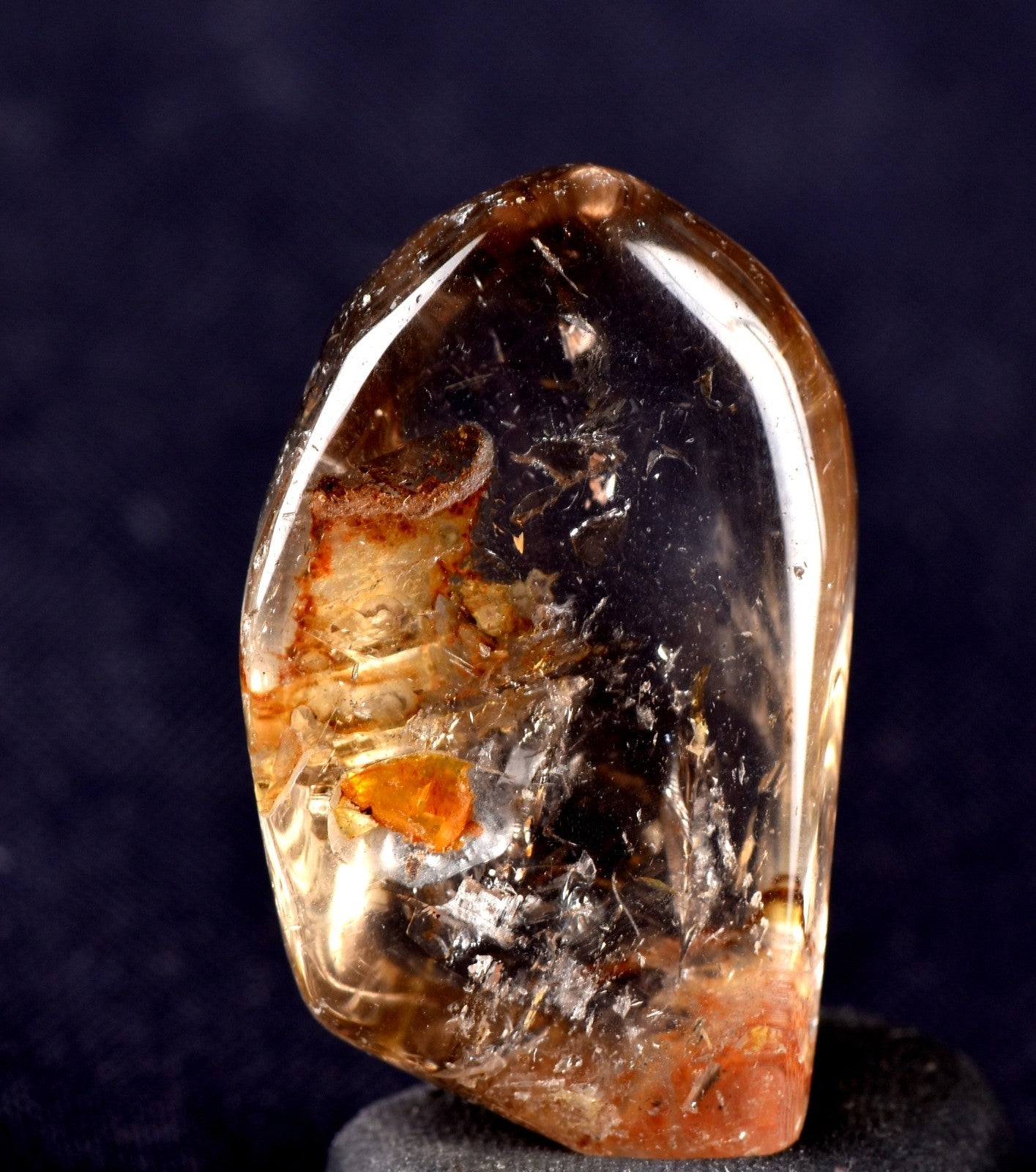 smoky quartz  shaman golden healer of Power grounding remove negativity #7679