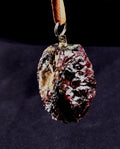 Garnet natural  juicy gem pendant with cord  passion courage shaman 8243