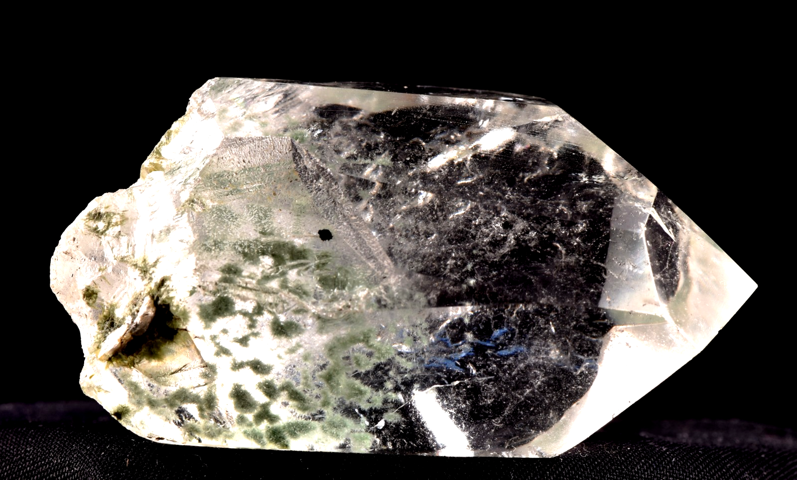 Himalayan cool green world crystal lodolite garden scrying meditation #8098