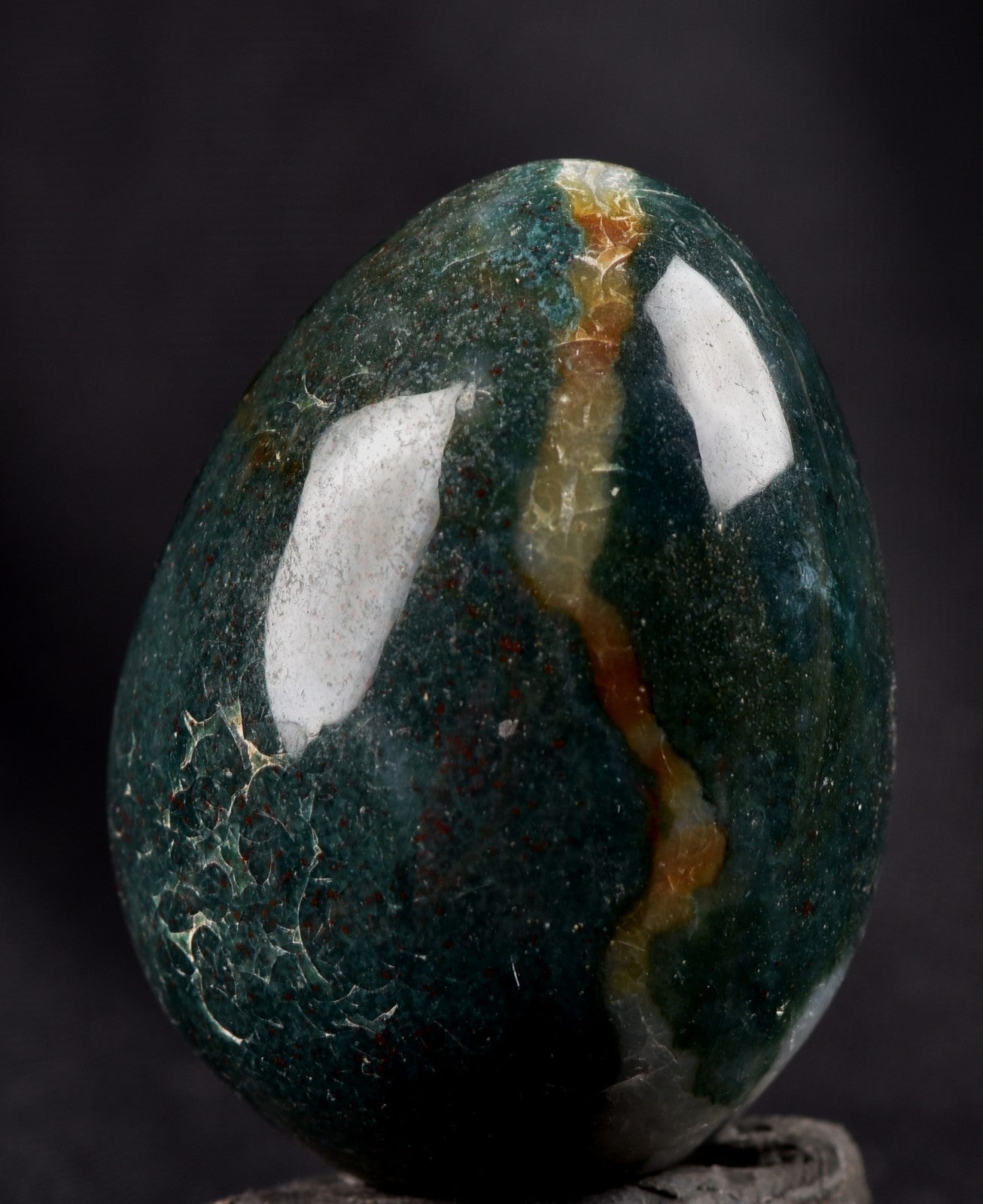 green aventurian egg prosperity creativity /imagination  /success  #8236