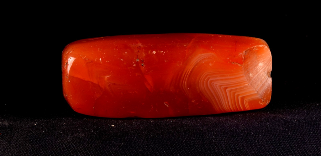 old  pema raka carnelian  sulemani  dzi/bhaisajyaguru/ senctified bead  #8054