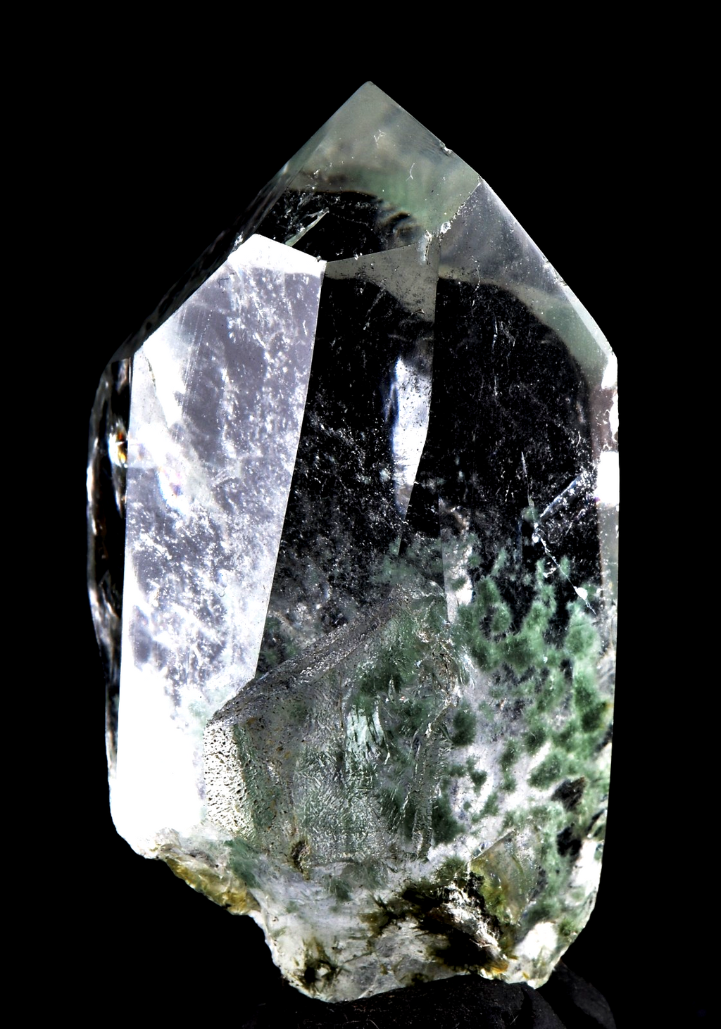 Himalayan cool green world crystal lodolite garden scrying meditation #8098