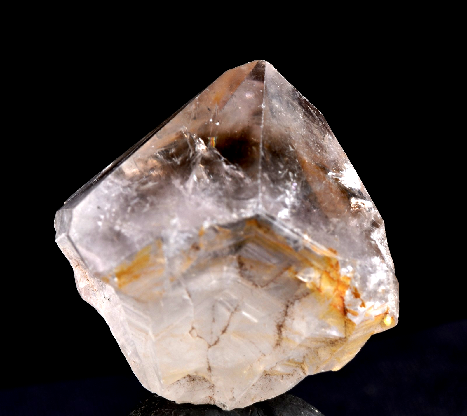 Satyaloka  quartz with smoky  hue synergy 12 high frequency quartz   #7966