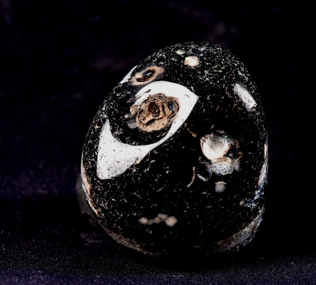 old mystic Sulemani soloman stone  for luck wealth protection shaman  #7703