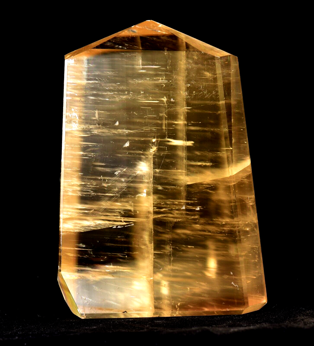 Calcite  Natural  creativity and imagination rainbow tower obelisk # 7526