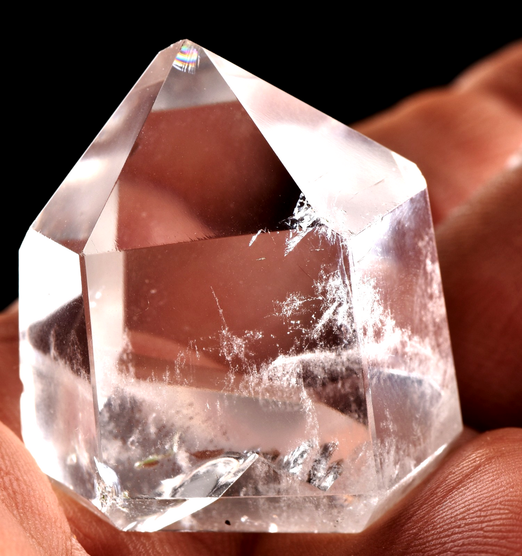 Himalayan manifestation    devic ,mirror  fairies scrying meditation quartz#8265