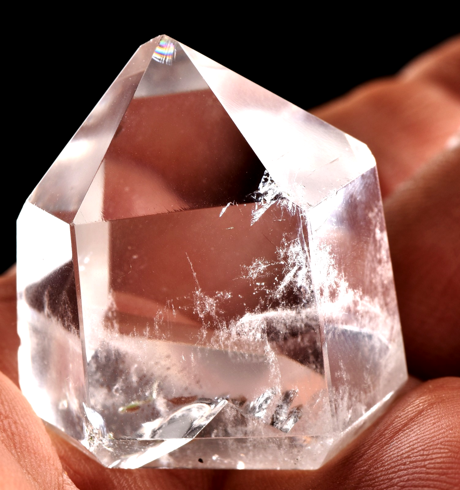 Himalayan manifestation    devic ,mirror  fairies scrying meditation quartz#8265