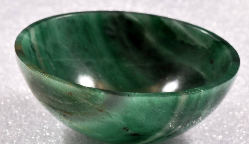 green aventurian bowl prosperity creativity /imagination  /success  #1018