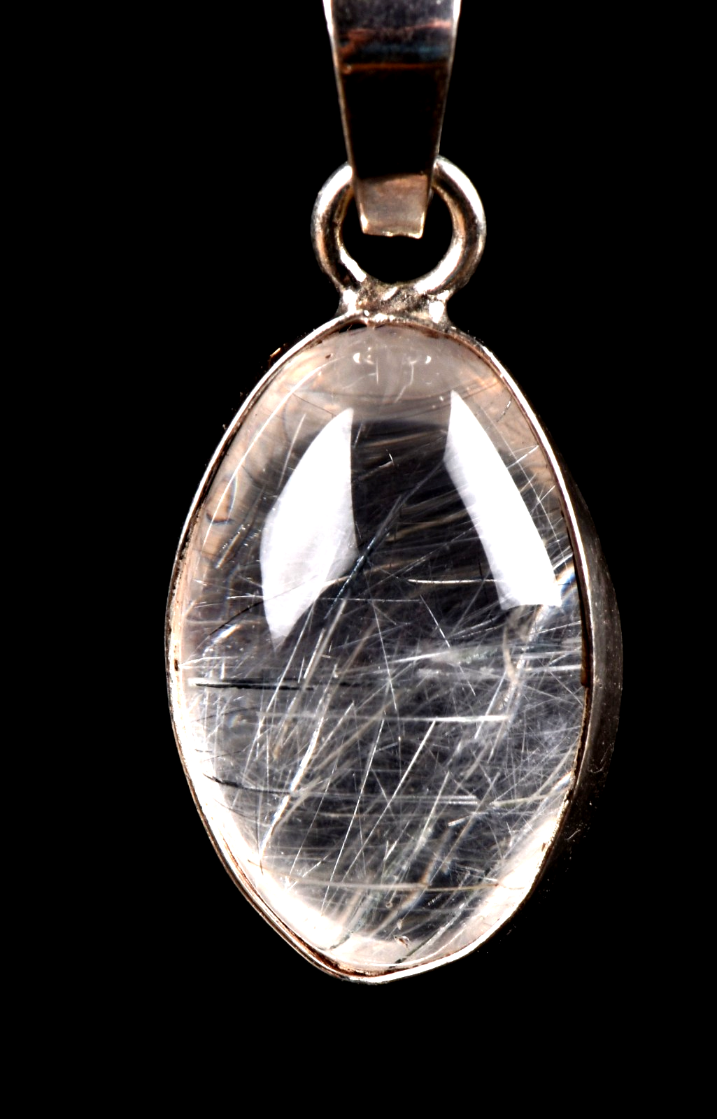 satyaloka   quartz  scrying  tiny rutile lingam meditation fairies  # 7843