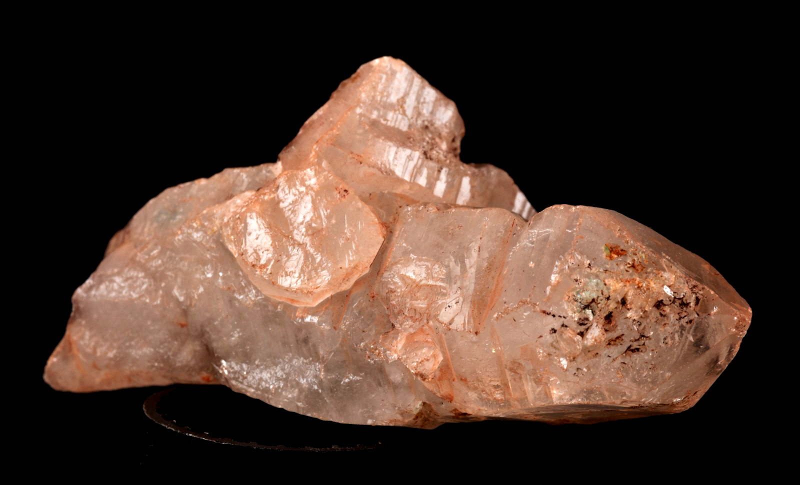 Himalayan golden  Scalar ice quartz crystal nirvana gwindel,  rainbows  #7824