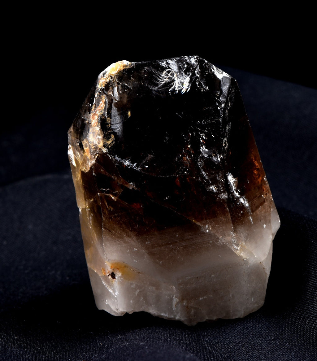 Morion Black LEMURIAN Raw Self Healed warrior Natural Smoky Master Crystal 8167