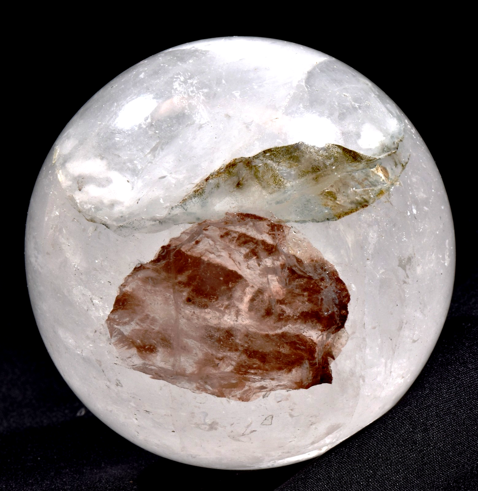 Himalayan  agnitite +|green chlorite crystal sphere infusion of divine fire#1003