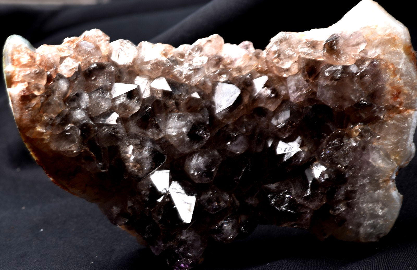 Rare Turkish  Dark  Amethyst Crystal Cluster Therapeutic Energy happiness # 8187