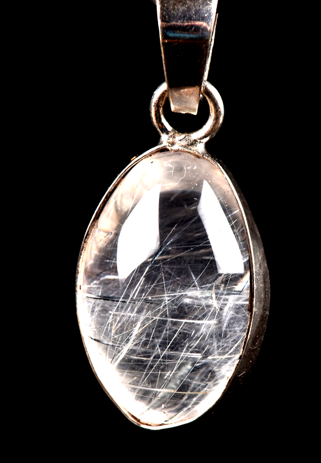 satyaloka   quartz  scrying  tiny rutile lingam meditation fairies  # 7843