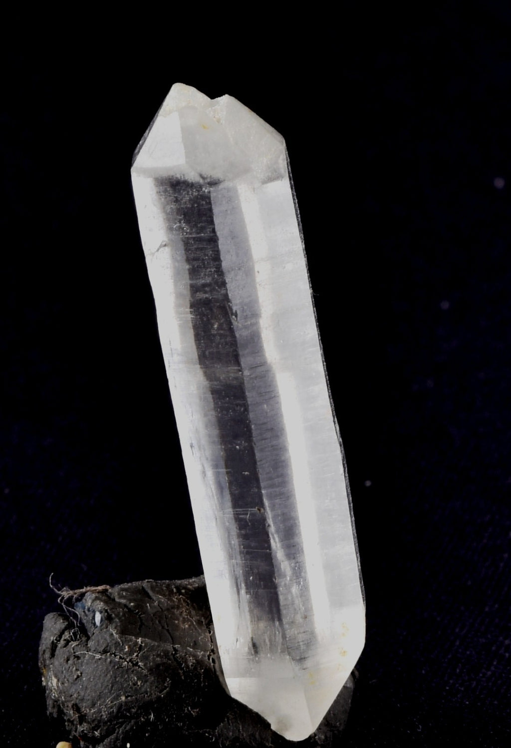 Himalayan sacred  quartz  tantrik twin  double terminated pocket wand 8290
