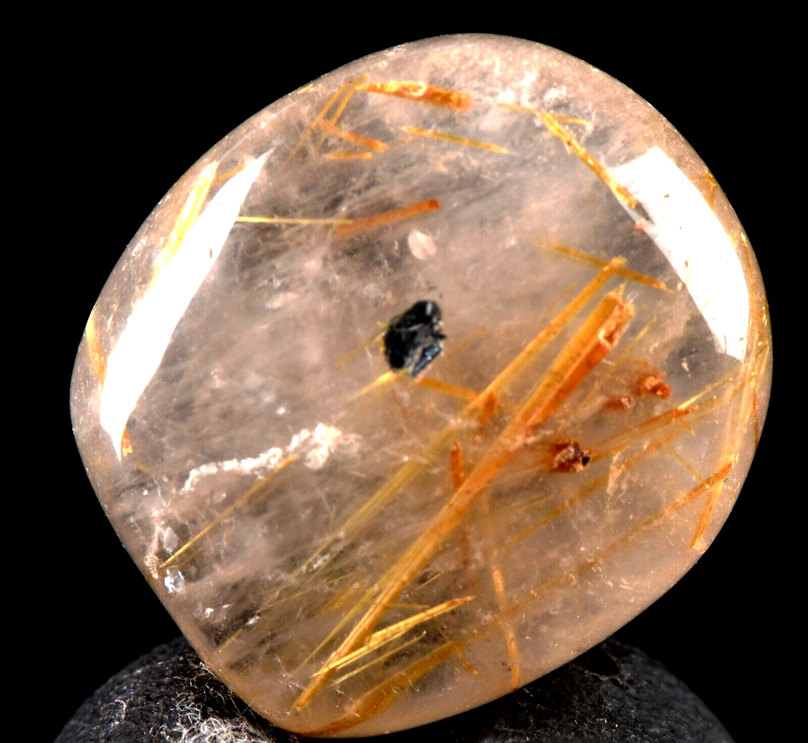 Himalayan pink  Golden  rutile  cleans aura,removes negative energy#7316