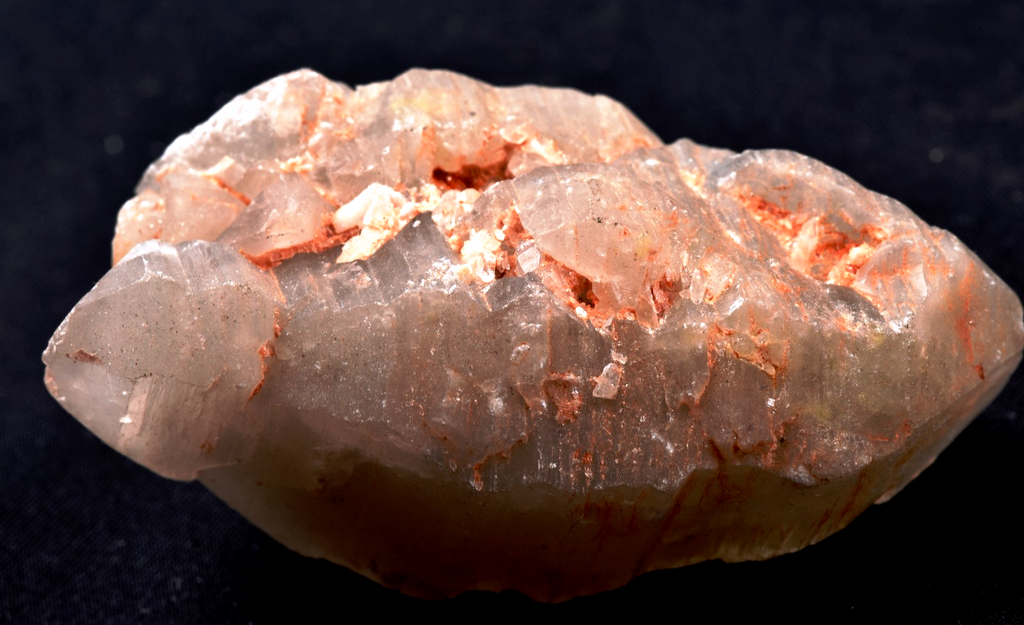 Himalayan golden  Scalar ice quartz crystal nirvana gwindel,  rainbows  #7824
