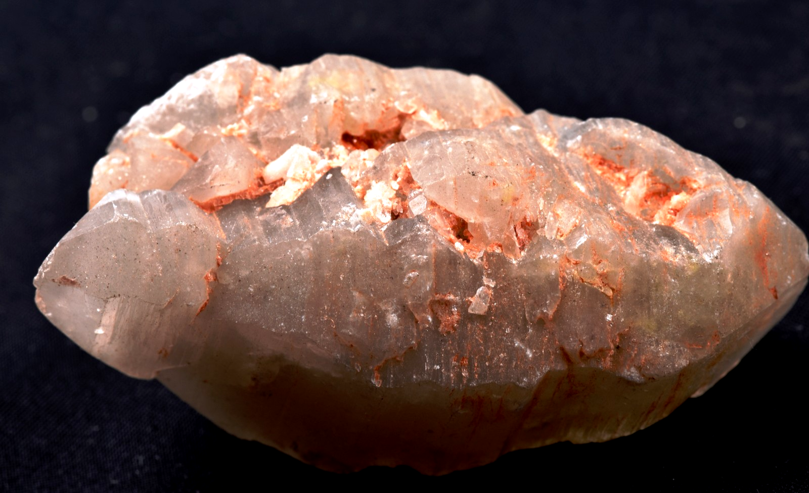 Himalayan golden  Scalar ice quartz crystal nirvana gwindel,  rainbows  #7824