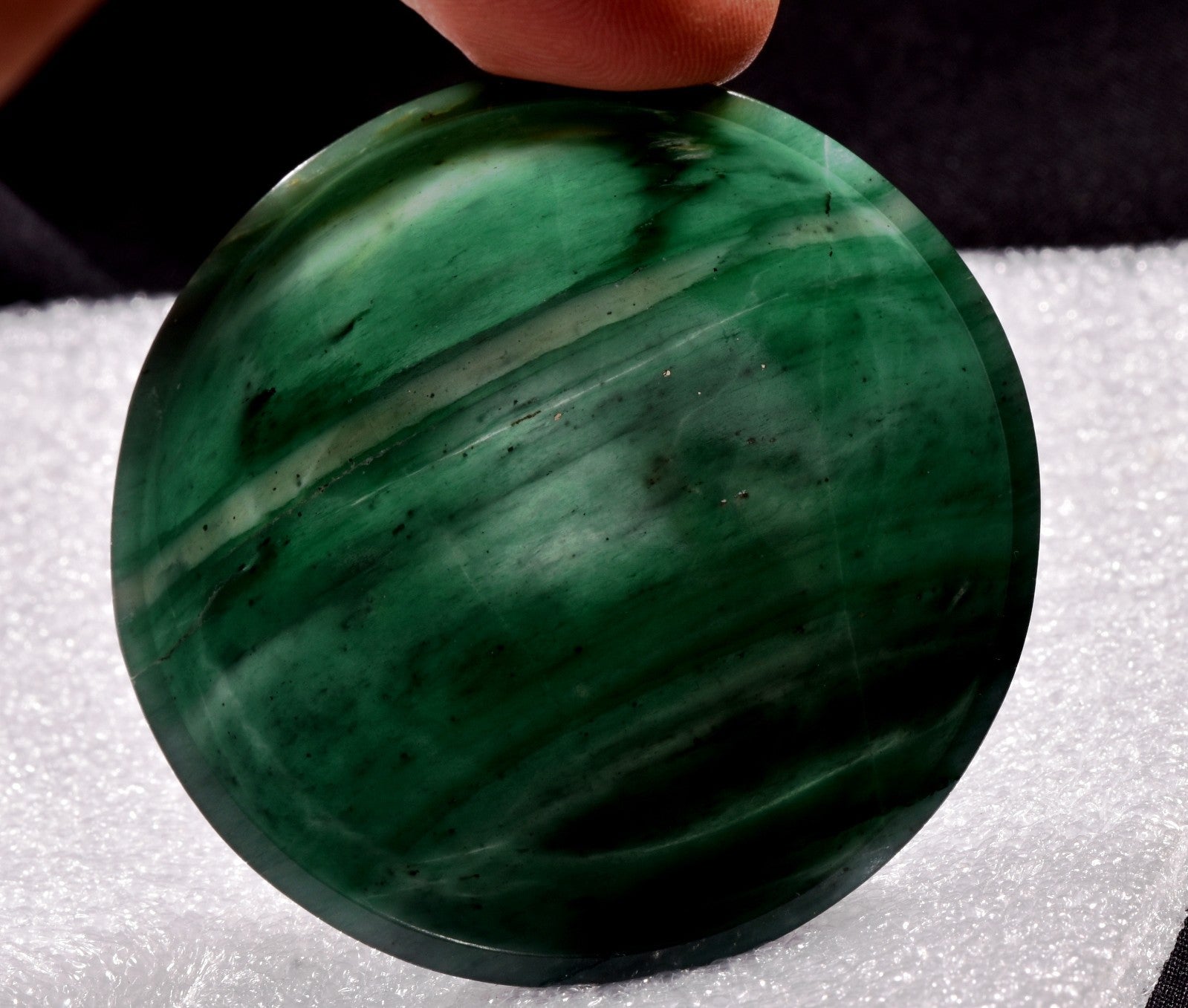 green aventurian bowl prosperity creativity /imagination  /success  #1018