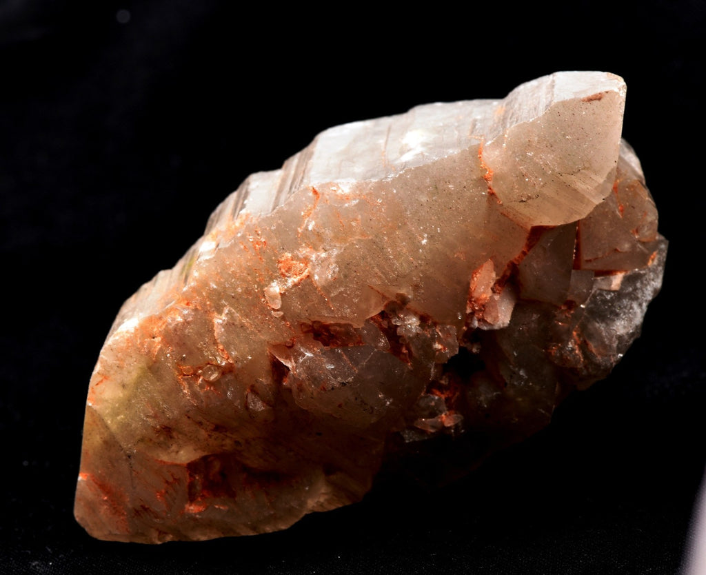 Himalayan golden  Scalar ice quartz crystal nirvana gwindel,  rainbows  #7824