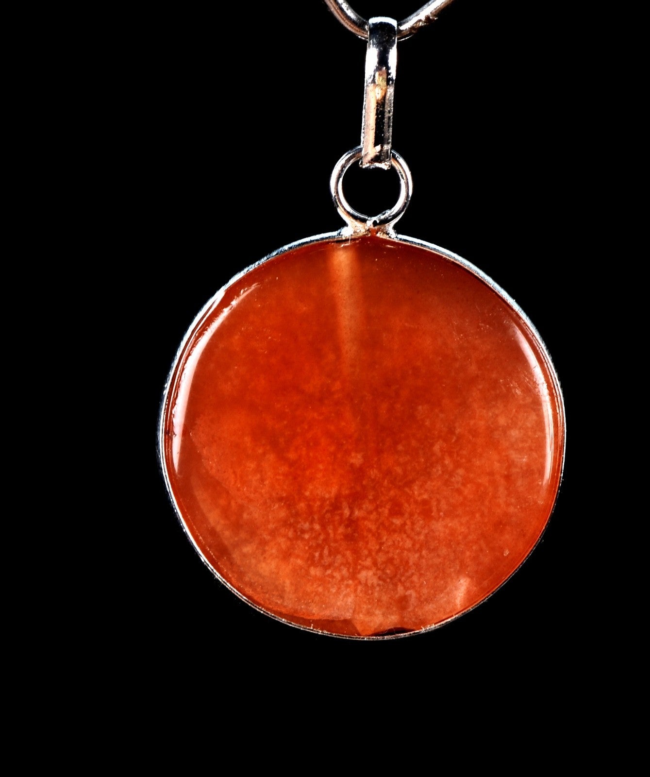 Carnelian  round pendant   courage creativity shaman protection #7753