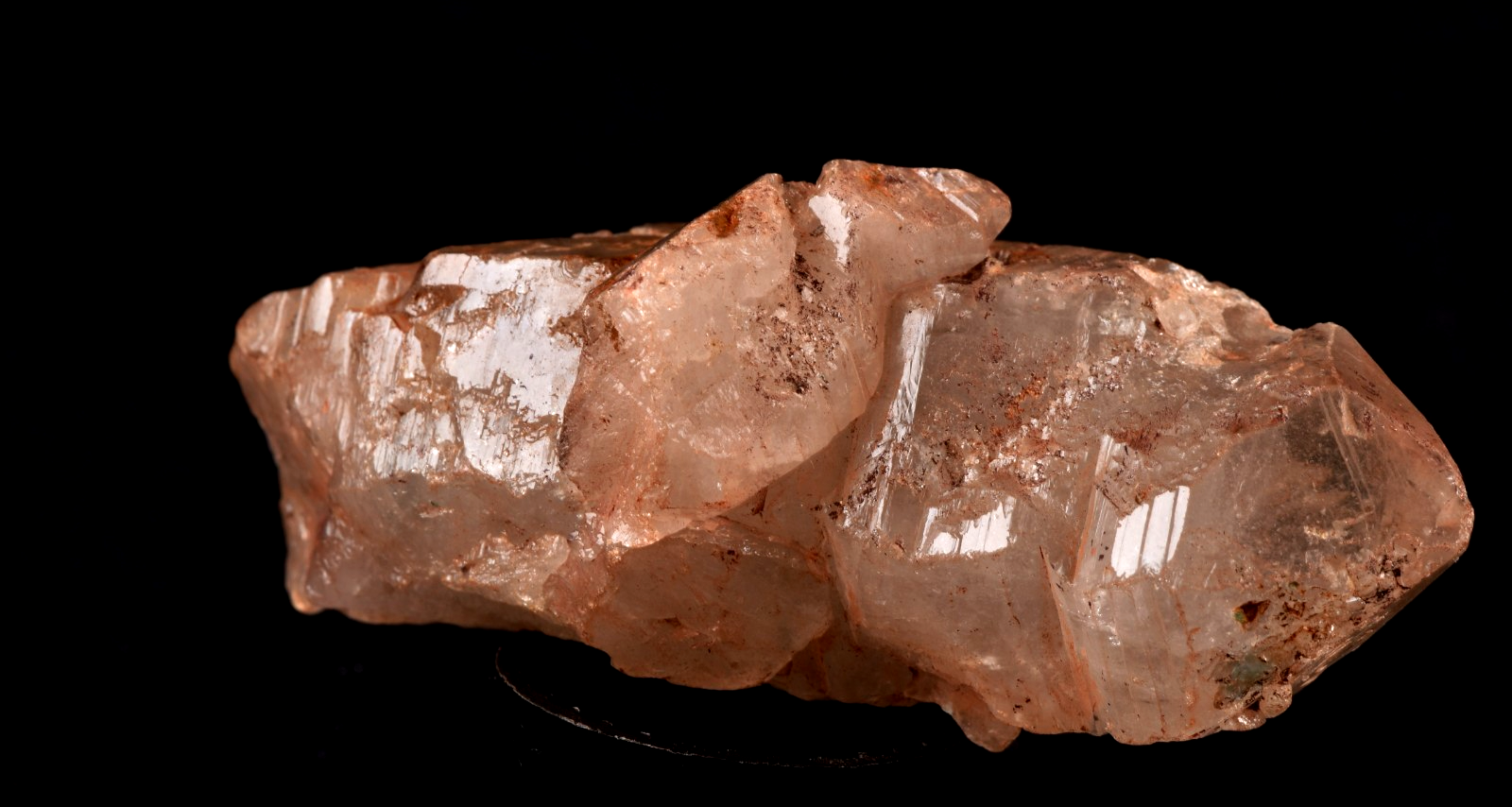 Himalayan golden  Scalar ice quartz crystal nirvana gwindel,  rainbows  #7824