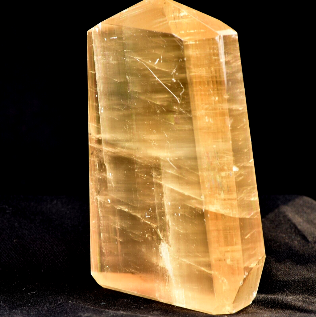 Calcite  Natural  creativity and imagination rainbow tower obelisk # 7526