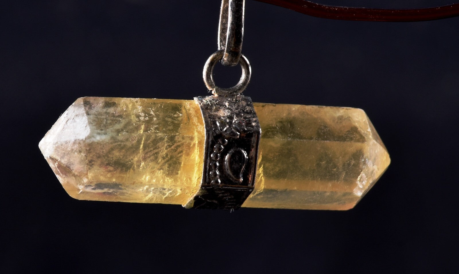 Calcite  Natural  creativity and imagination  double terminated pendant  # 7310