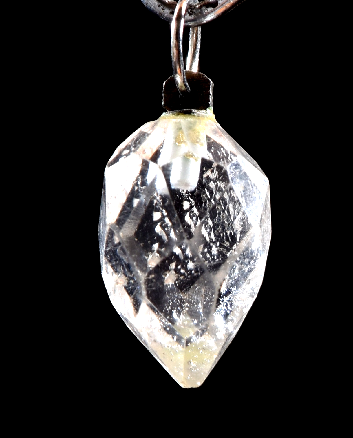 Satyaloka quartz high frequency grape shape faceted  pendant# 1140