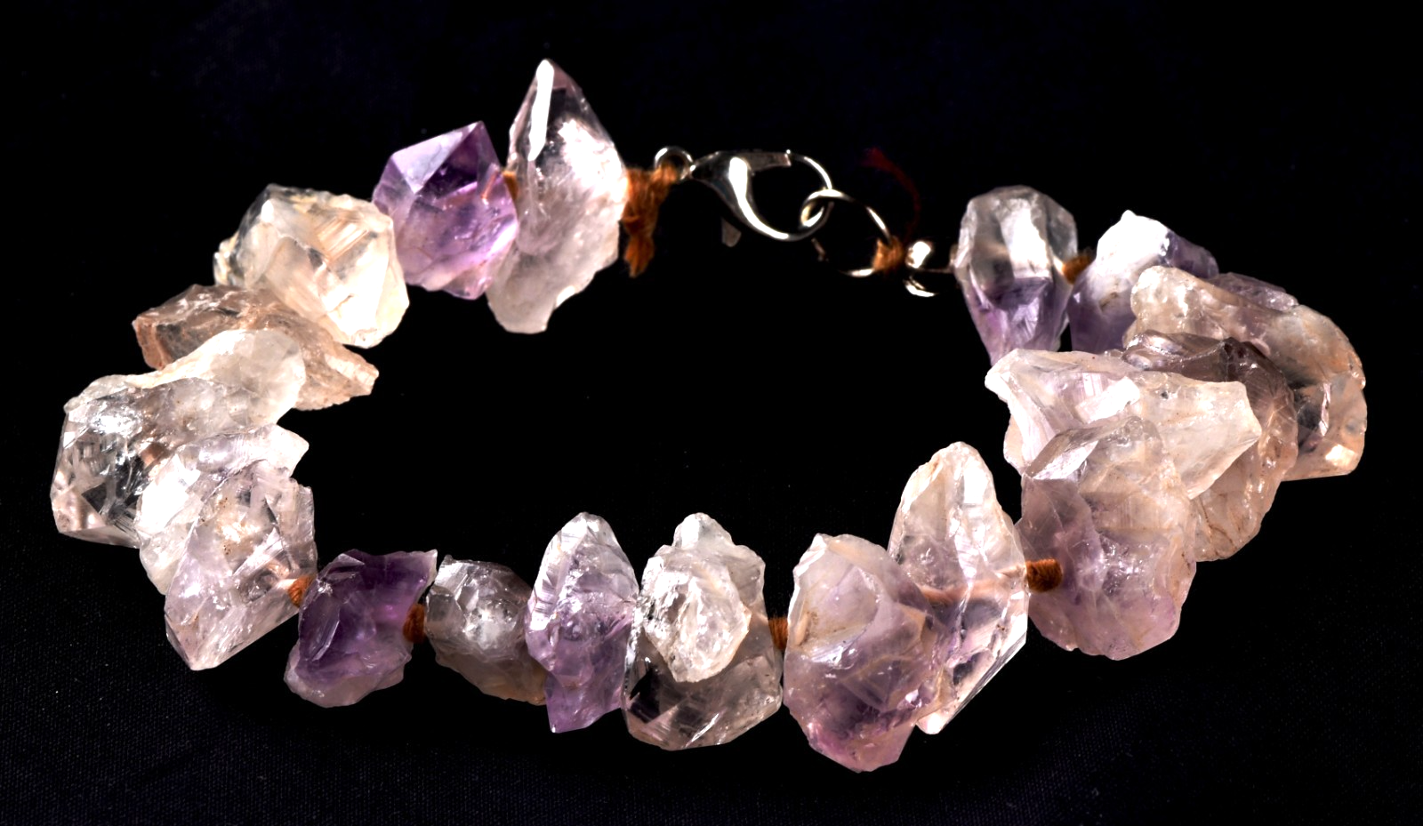 rare satyaloka  region amethyst hue quartz bracelet    high frequency    #8273