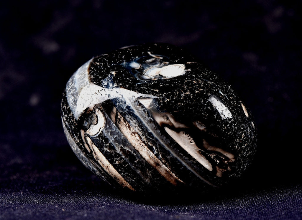 old mystic Sulemani soloman stone  for luck wealth protection shaman  #7703