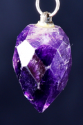 Amethyst  pendant supporting a healthy sleep cycle reflects negativity  # 7004