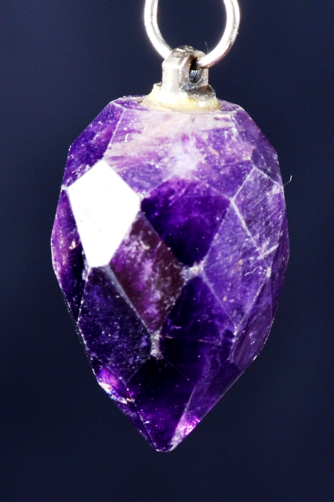Amethyst  pendant supporting a healthy sleep cycle reflects negativity  # 7004