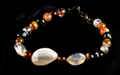 white  sulemani,carnelian  satyaloka   agnitite mystic  bead  bracelet  #8116