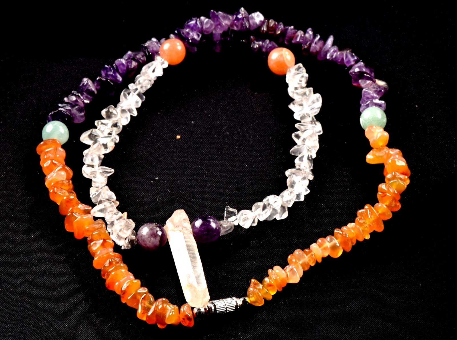 Shamanic Journeyer Crystal Energy Mystic necklace  infusion of divine fire#6847