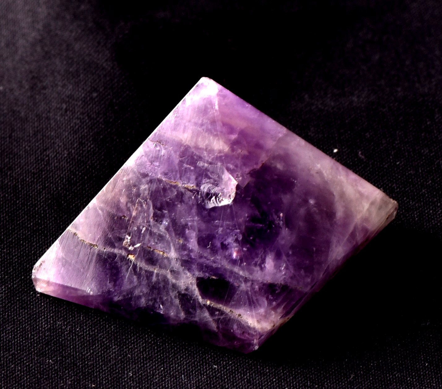 Amethyst chevron pyramid cell regeneration,detoxification ,sleep disorder  #8276