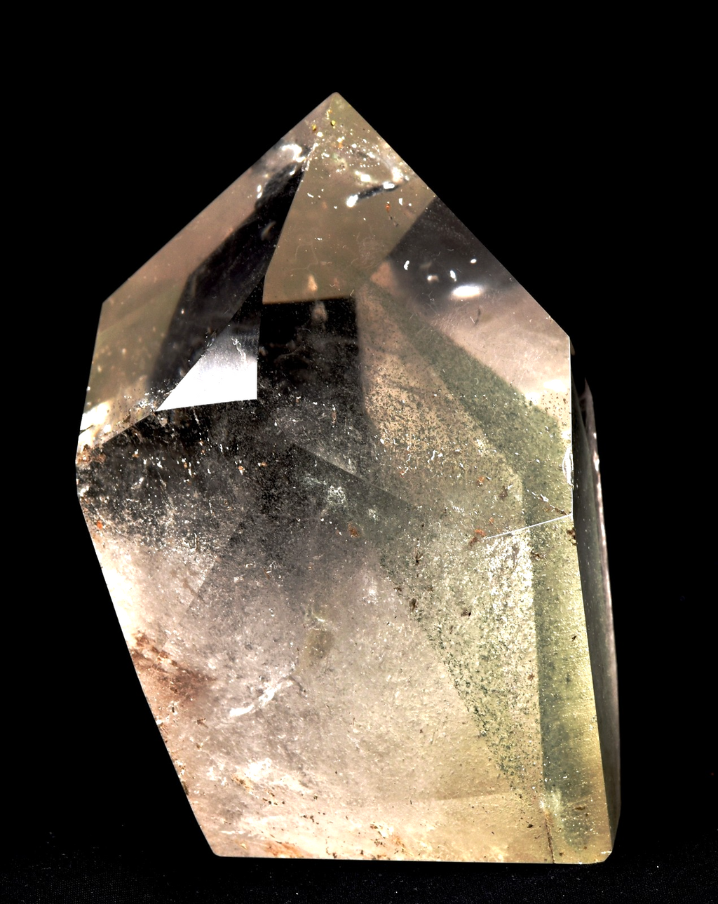 Himalayan  green chlorite phantom , detoxifying cleanse the aura, chakra #7929