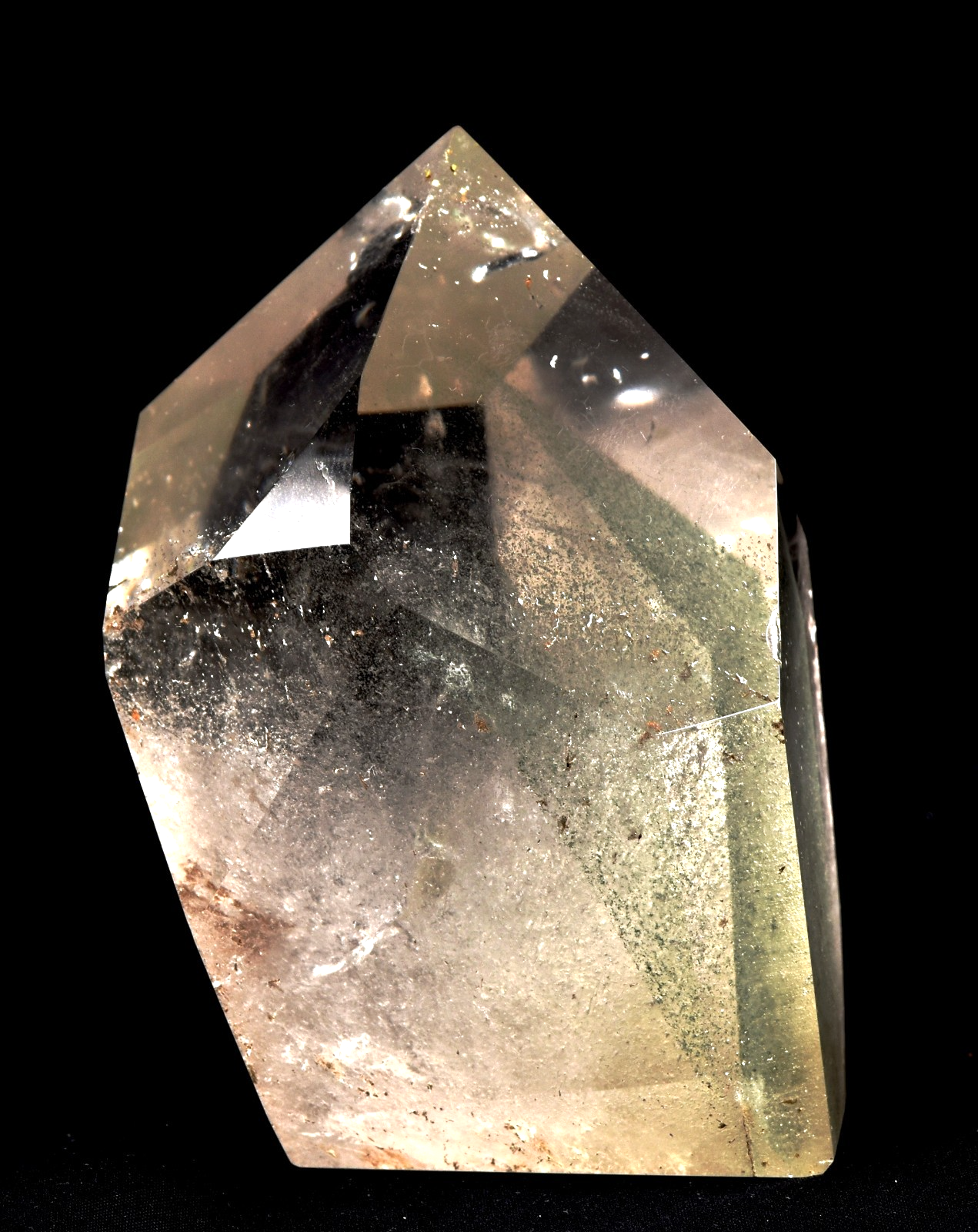Himalayan  green chlorite phantom , detoxifying cleanse the aura, chakra #7929