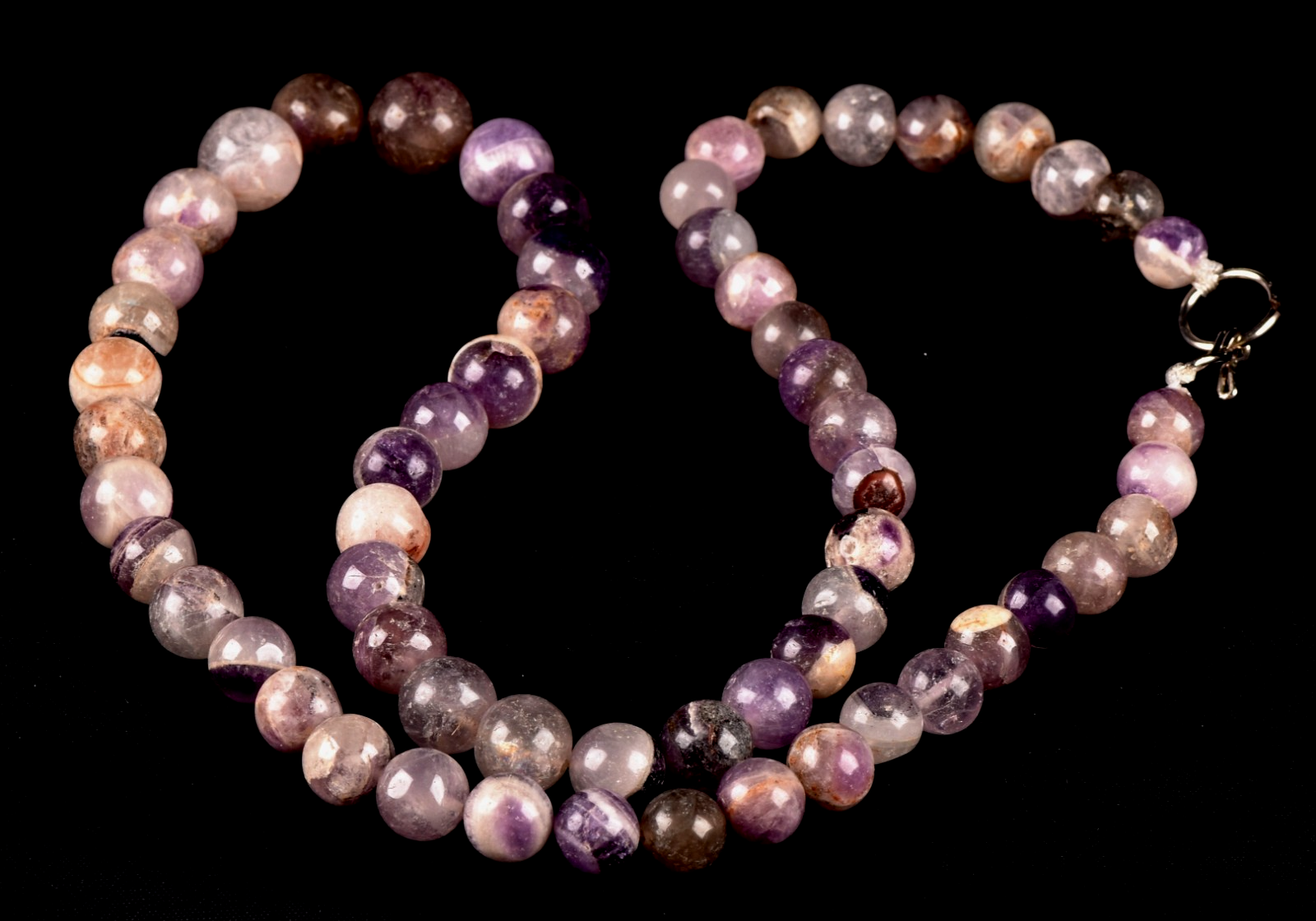 Amethyst  necklace supporting a healthy sleep cycle reflects negativity  # 7963