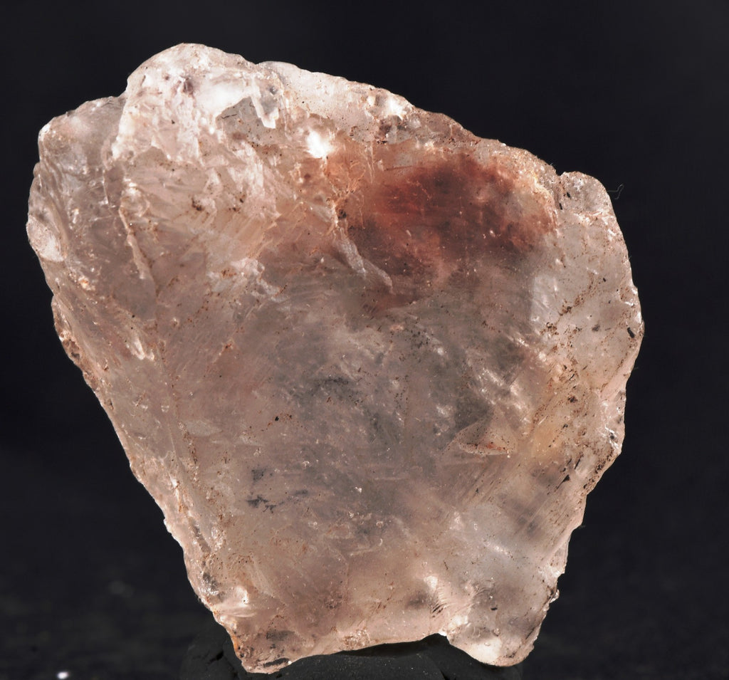 white Nirvana quartz with rare amethyst hue  Himalayan glacier  ice quartz 8242