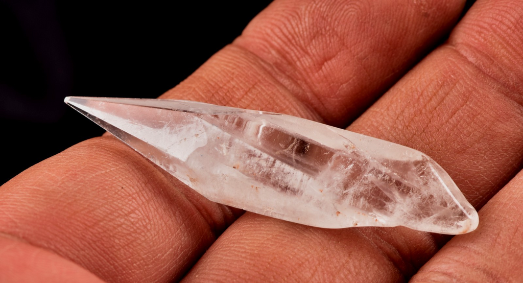 Satyaloka satyamani region quartz pointed quartz  synergy 12 crystal # 8135