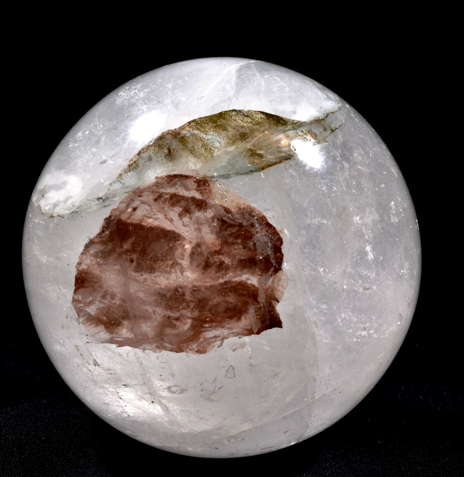 Himalayan  agnitite +|green chlorite crystal sphere infusion of divine fire#1003