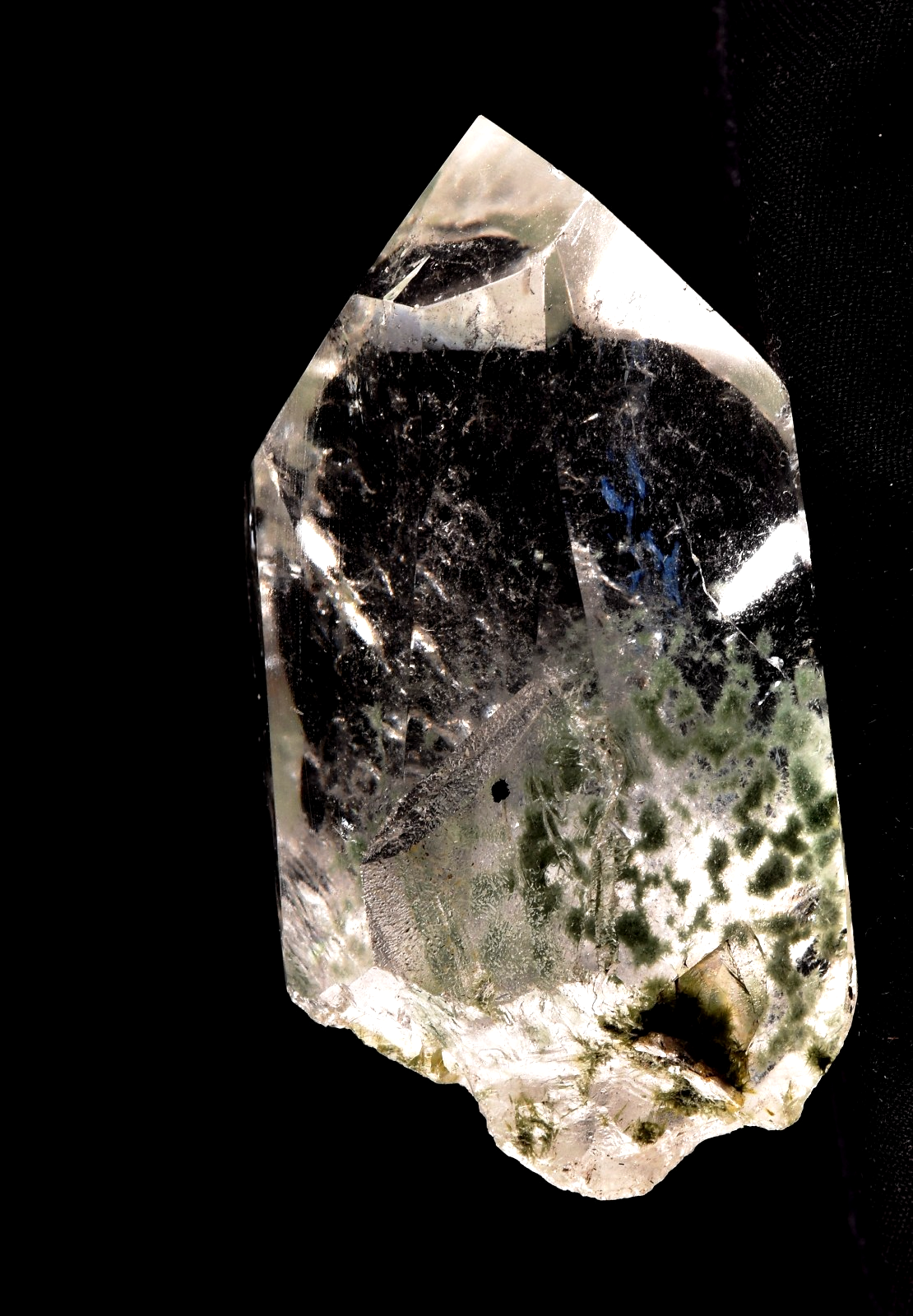 Himalayan cool green world crystal lodolite garden scrying meditation #8098