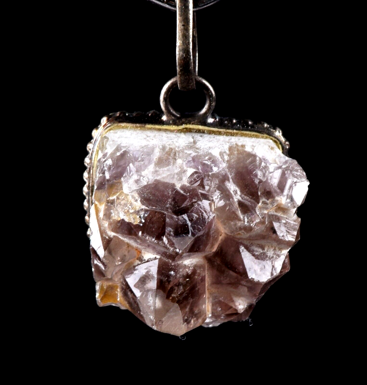 smoky quartz  pendant shaman stone of Power grounding remove negativity #6924