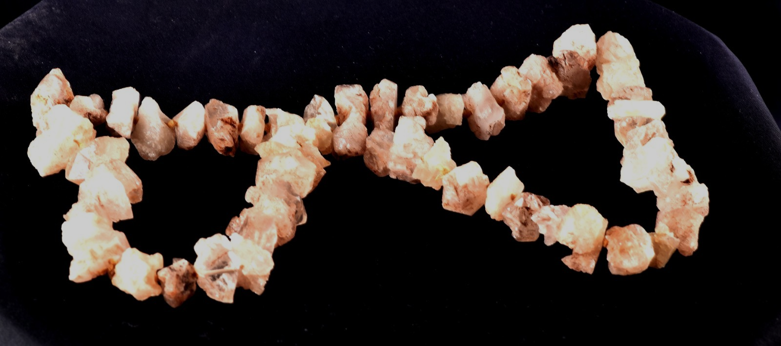 Nirvana quartz Himalayan  growth interference  pink   ice quartz Necklace #8299