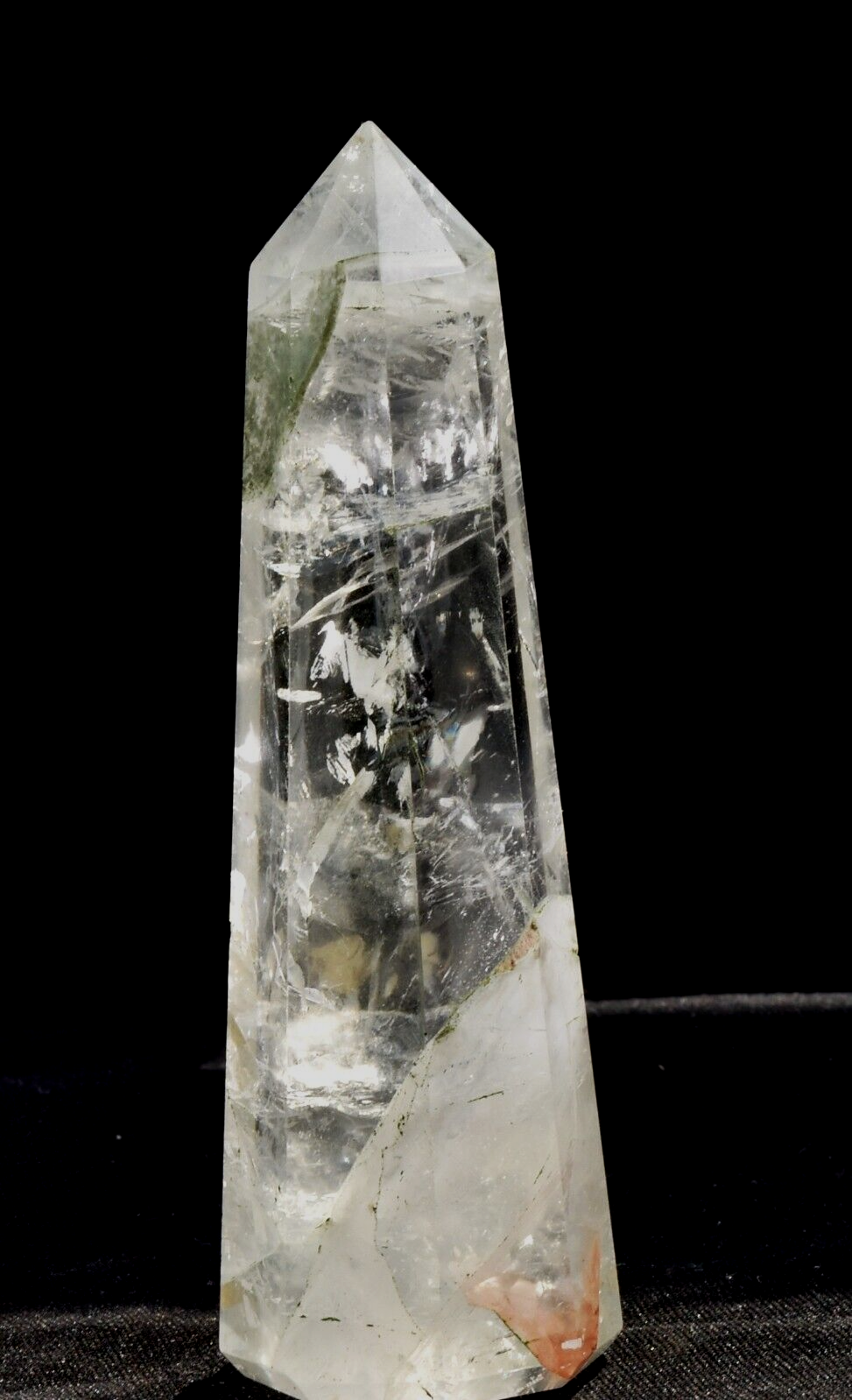 Himalayan  green chlorite obelisk purifying, detoxifying cleanse the aura, #7423