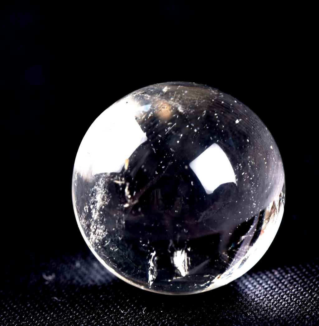 Satyaloka region  scrying sphere   synergy 12 high frequency quartz   #7937