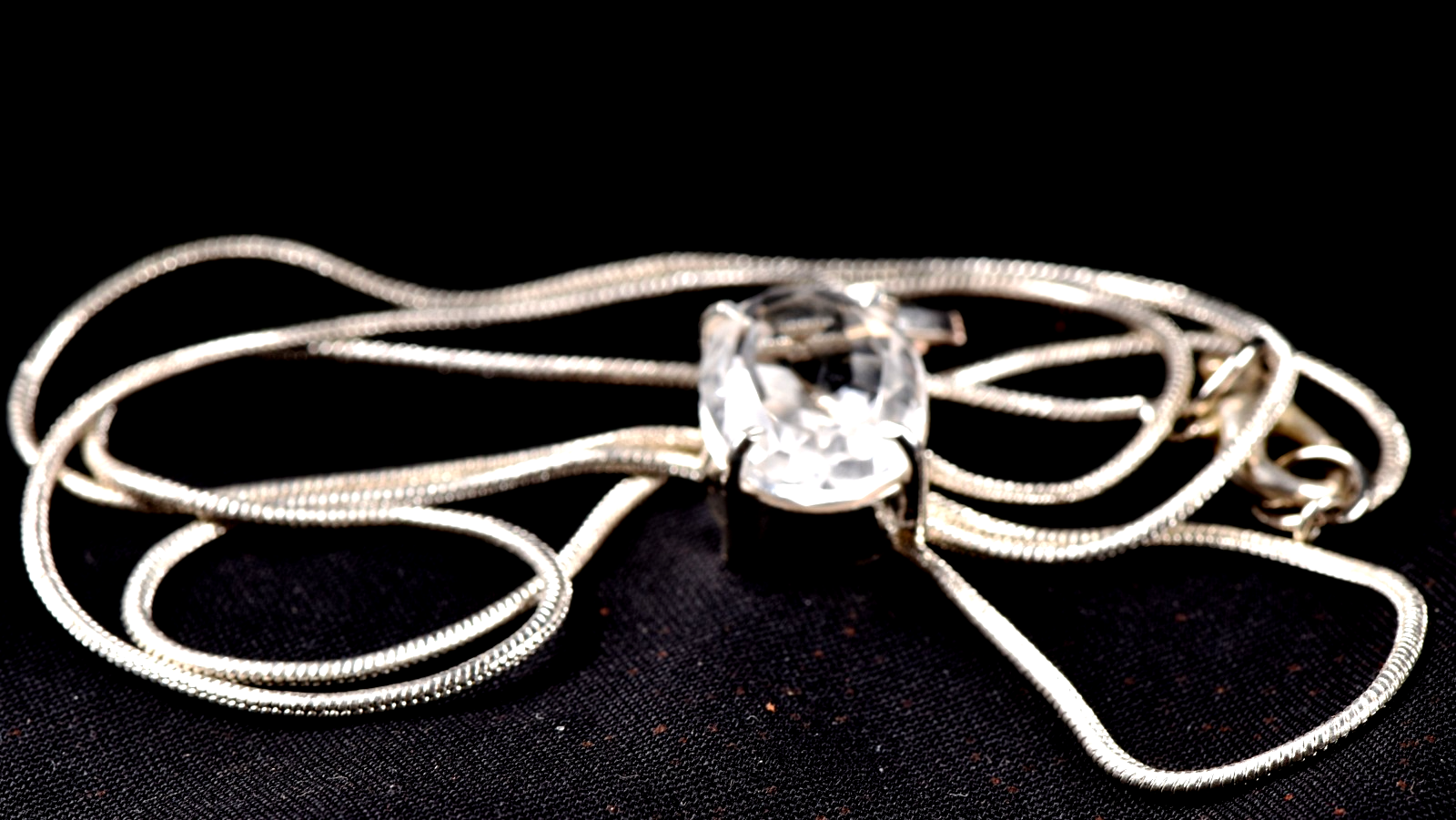 Satyaloka quartz high frequency  faceted sterling silver pendant# 7855