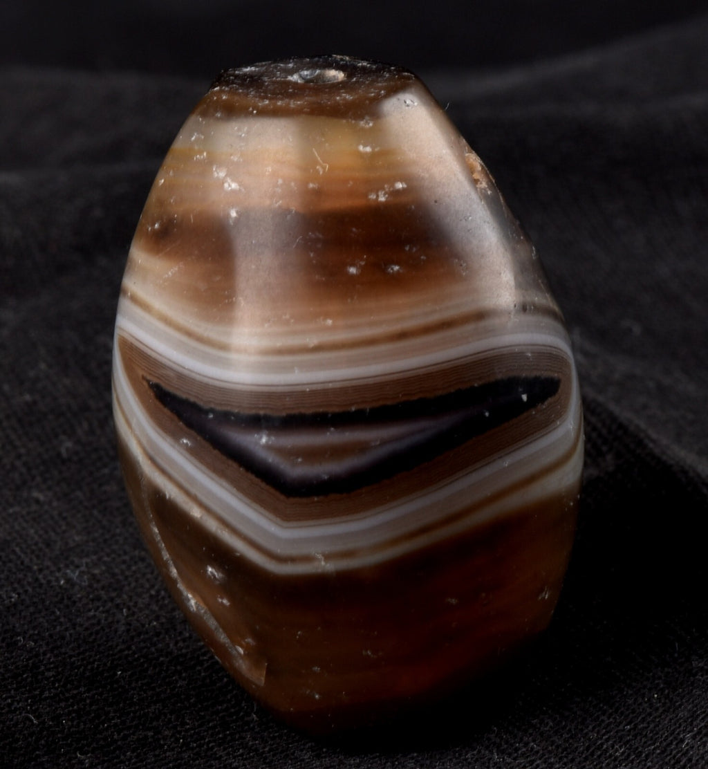 Mystic old sulemani  dzi/bhaisajyaguru/  evil eye shaman eye of horus bead#7397